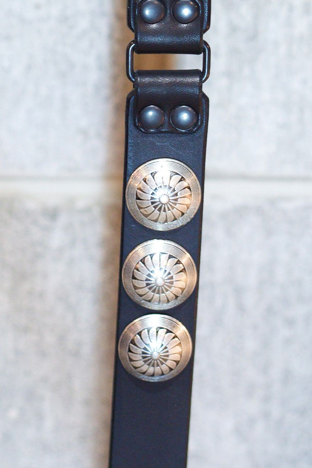 blackmeans - 945-77GAC104-1 / レザーベルト (BLACK,SILVER) | HAZE