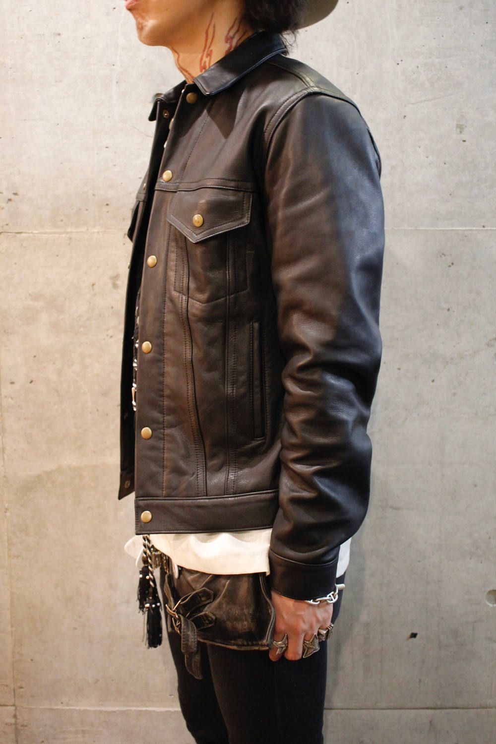 blackmeans - 945-78TJ84-5 / トラッカージャケット（ブラック