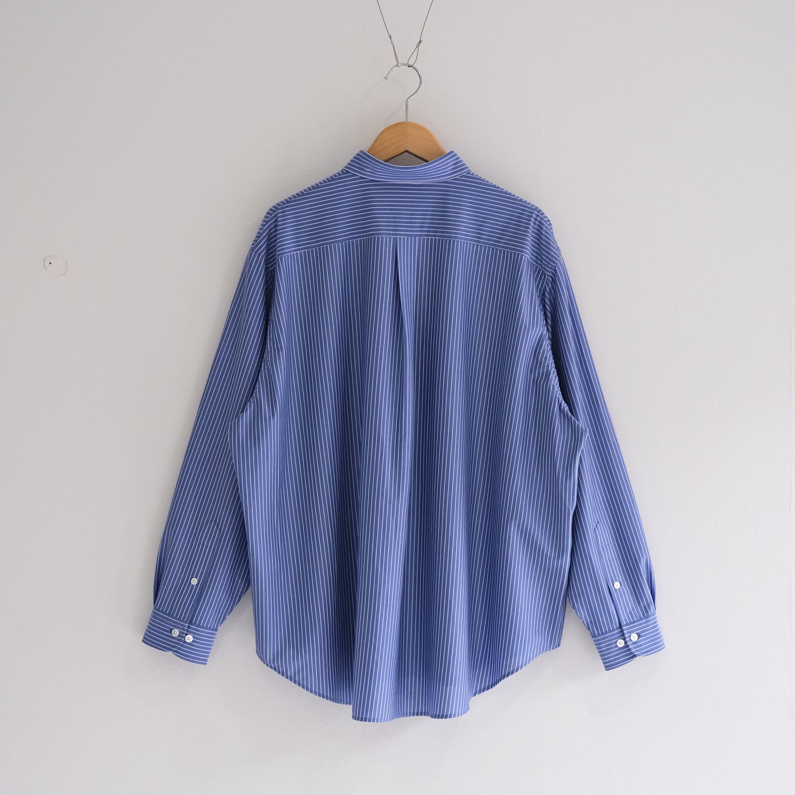 KANEMASA PHIL. - 46G Atmosphere Stripe L/S Shirt / シャツ / ブルー