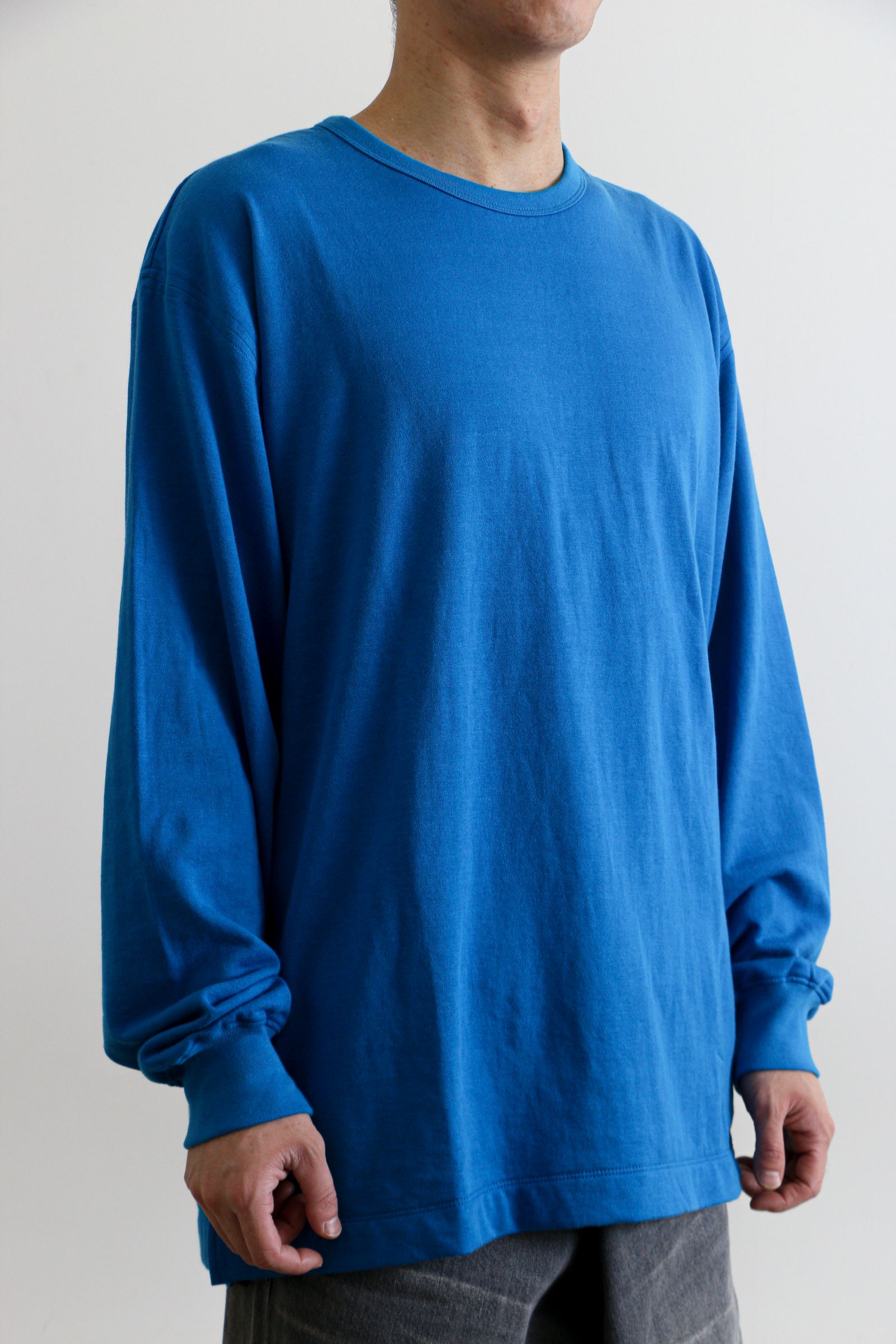tone - LONG SLEEVE TEE Blue / ロングスリーブTシャツ / ブルー | koko