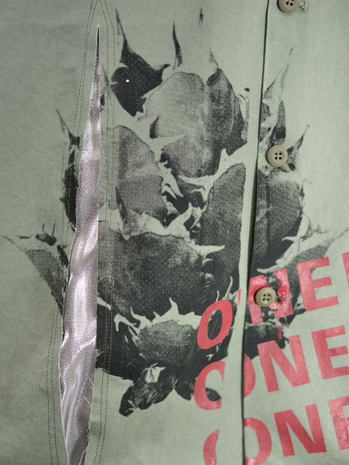ONE MADE - 【 ミリタリーシャツ】 カーキ / UNISEX