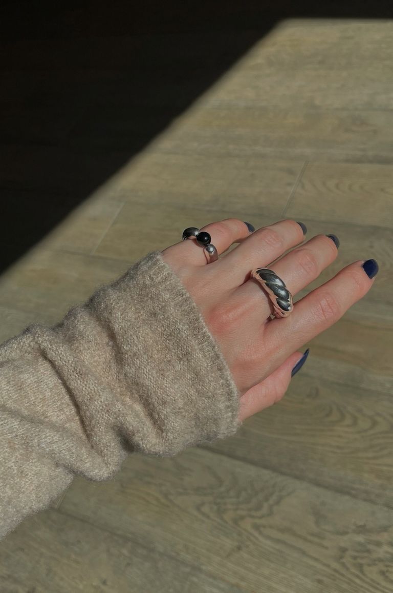 ASAMI FUJIKAWA - Lunar phase Thick Ring（pinky）2102006 Silver