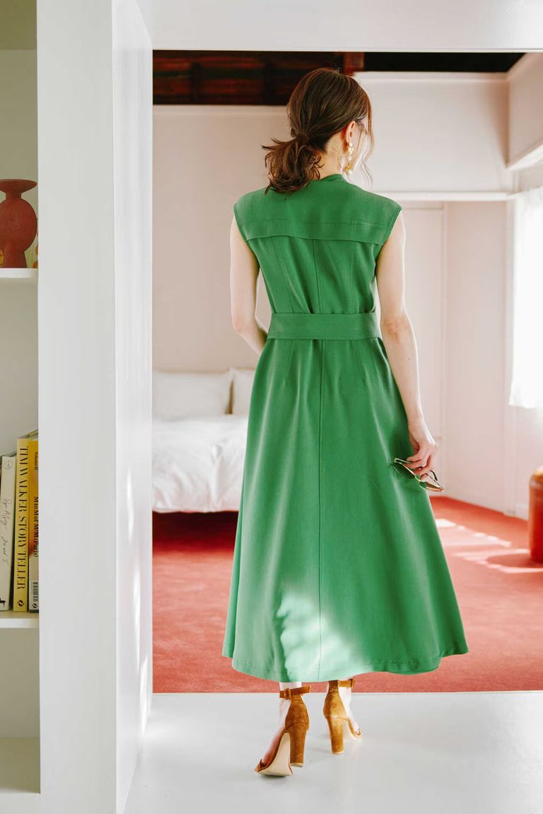 No.484 FILA レトロモダンな激可愛ワンピ☆グリーン☆ オンライン