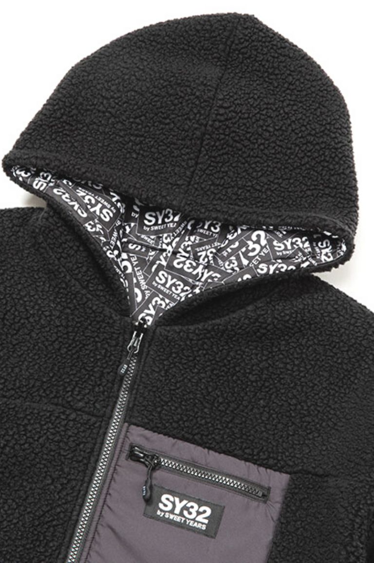 SY32 by SWEET YEARS - POLARTEC REVERSIBLE HOODIE / ポーラテック
