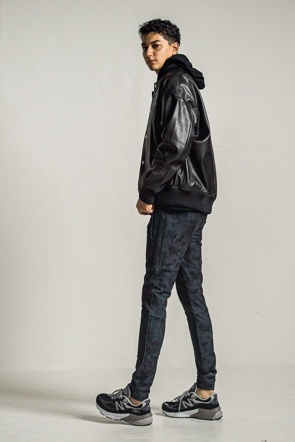 RESOUND CLOTHING - LEATHER VARSITY JACKET / レザー バーシティ