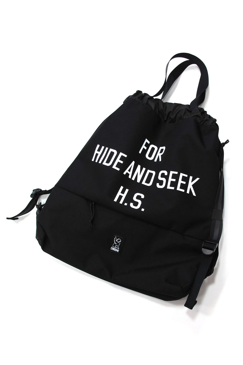 HIDE AND SEEK - × CHROME / GYM BAG (BLACK) / クローム コラボジム
