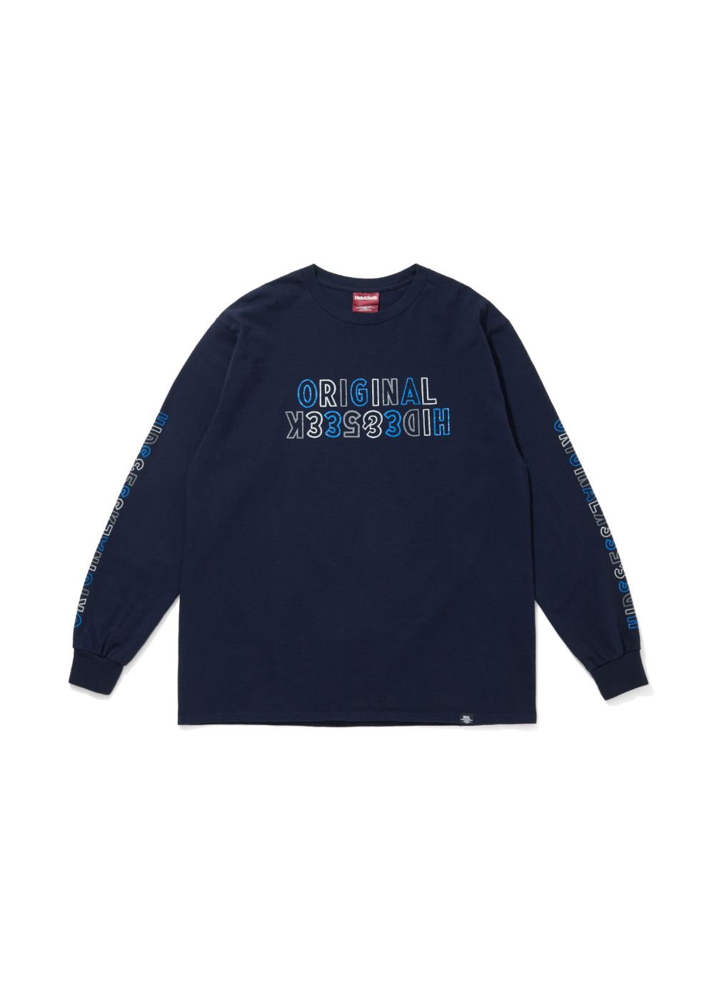HIDE AND SEEK - Original H&S L/S Tee (NAVY) / 西浦徹 コラボ ロンT