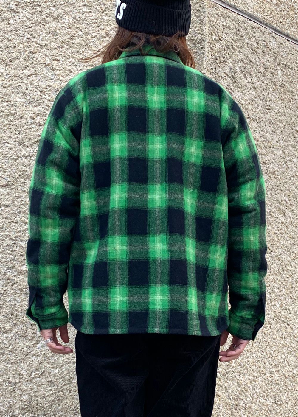 RATS - WOOL CHECK SHIRT JKT (GREEN CHECK) / ウール チェック シャツ