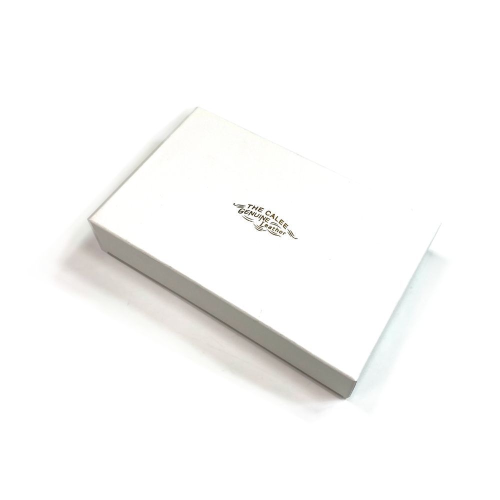 CALEE - PLANE LEATHER WALLET POUCH (BLACK) / プレーン レザー