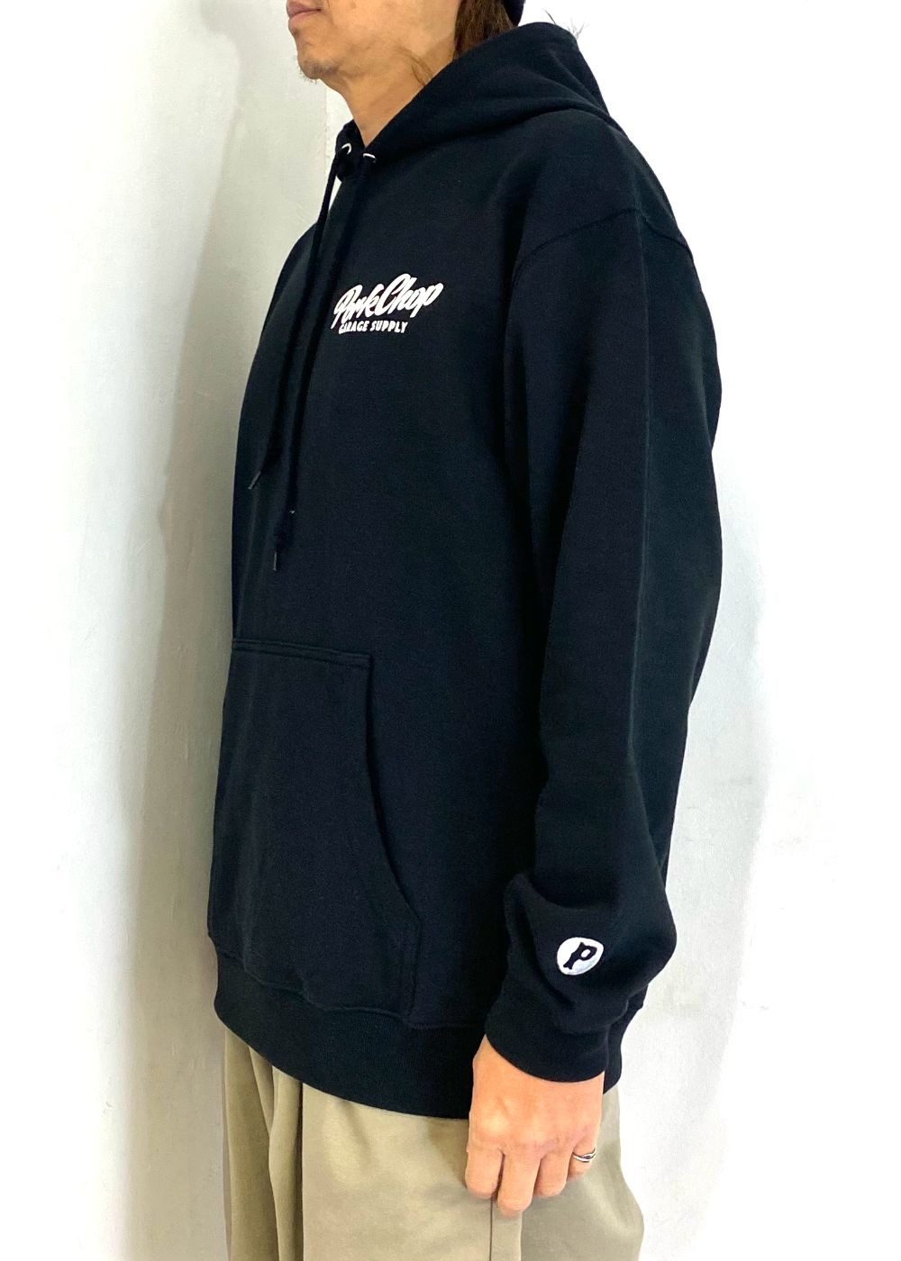 PORKCHOP GARAGE SUPPLY - 【ラスト1点】SCRIPT PORK HOODIE (BLACK