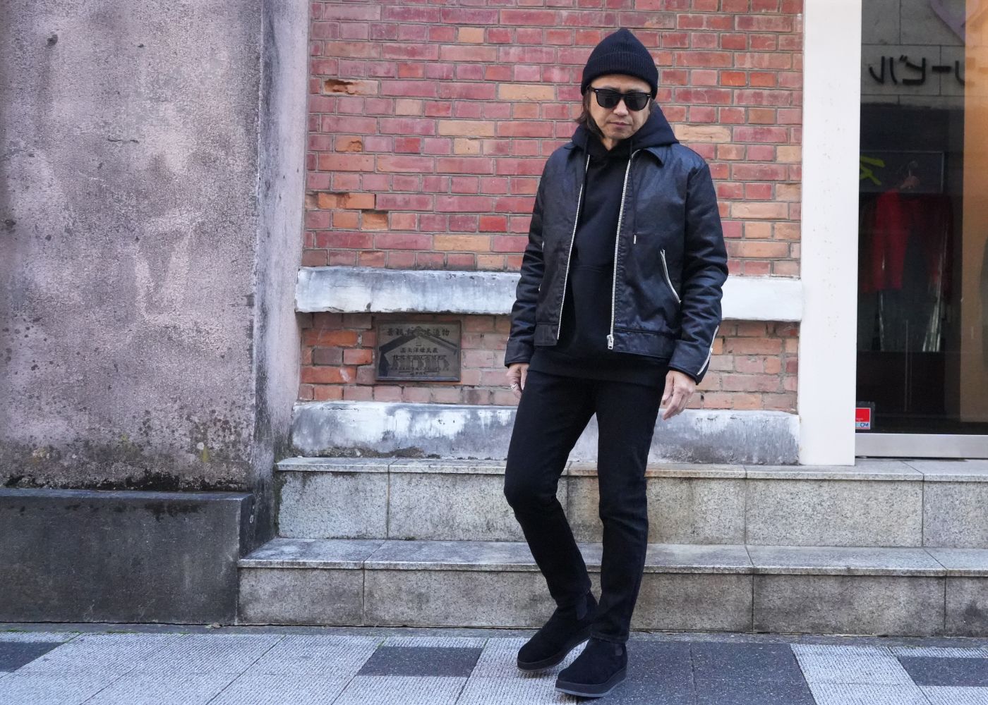 MINEDENIM - 2024AW OUTER 2 STYLE / Black Coating Denim Riders JKT