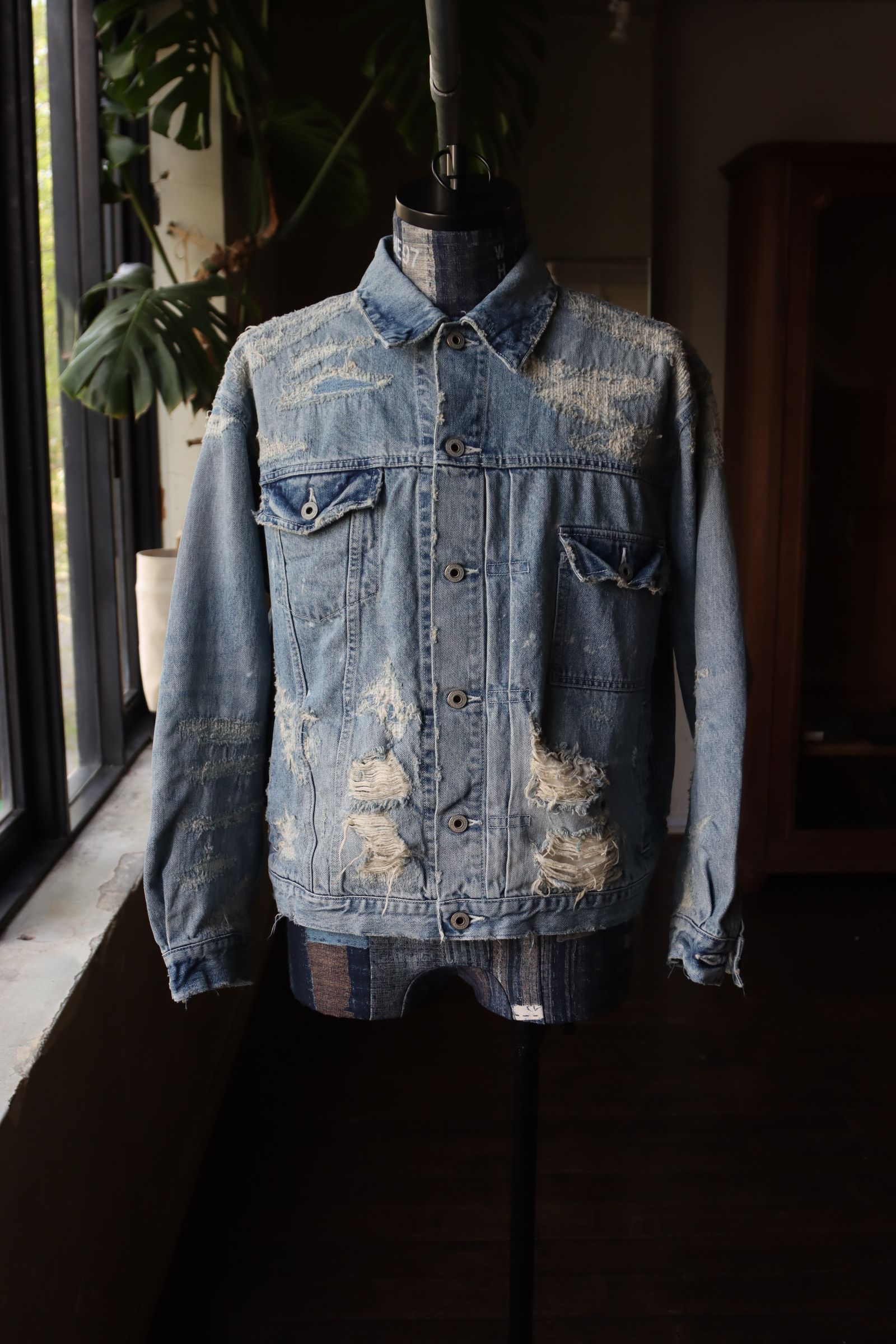 FDMTL - ファンダメンタル デニムシャツDENIM SHIRT 3YR WASH