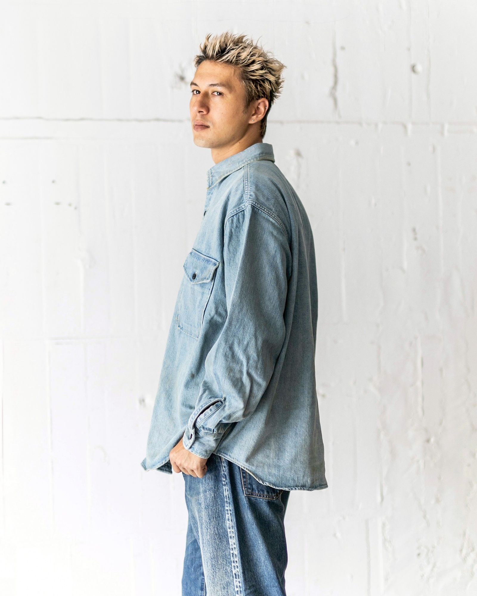 A.PRESSE Vintage Denim CPO Shirt 8月9日(土)新作発売！ | 7002 | MARK