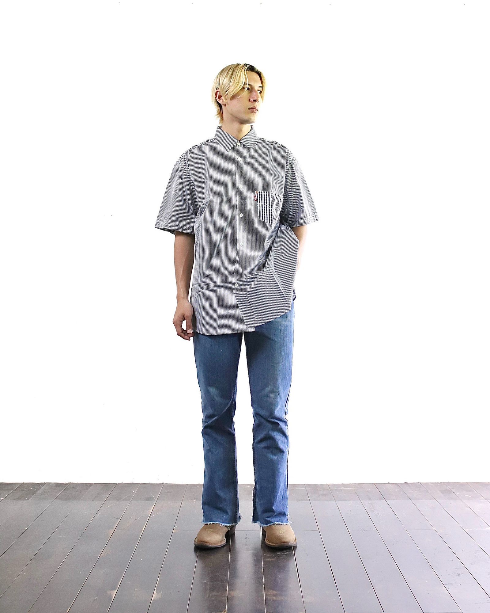 eYe JUNYA WATANABE MAN 24SS Levi's Wネーム S/Sシャツ style 2024.5