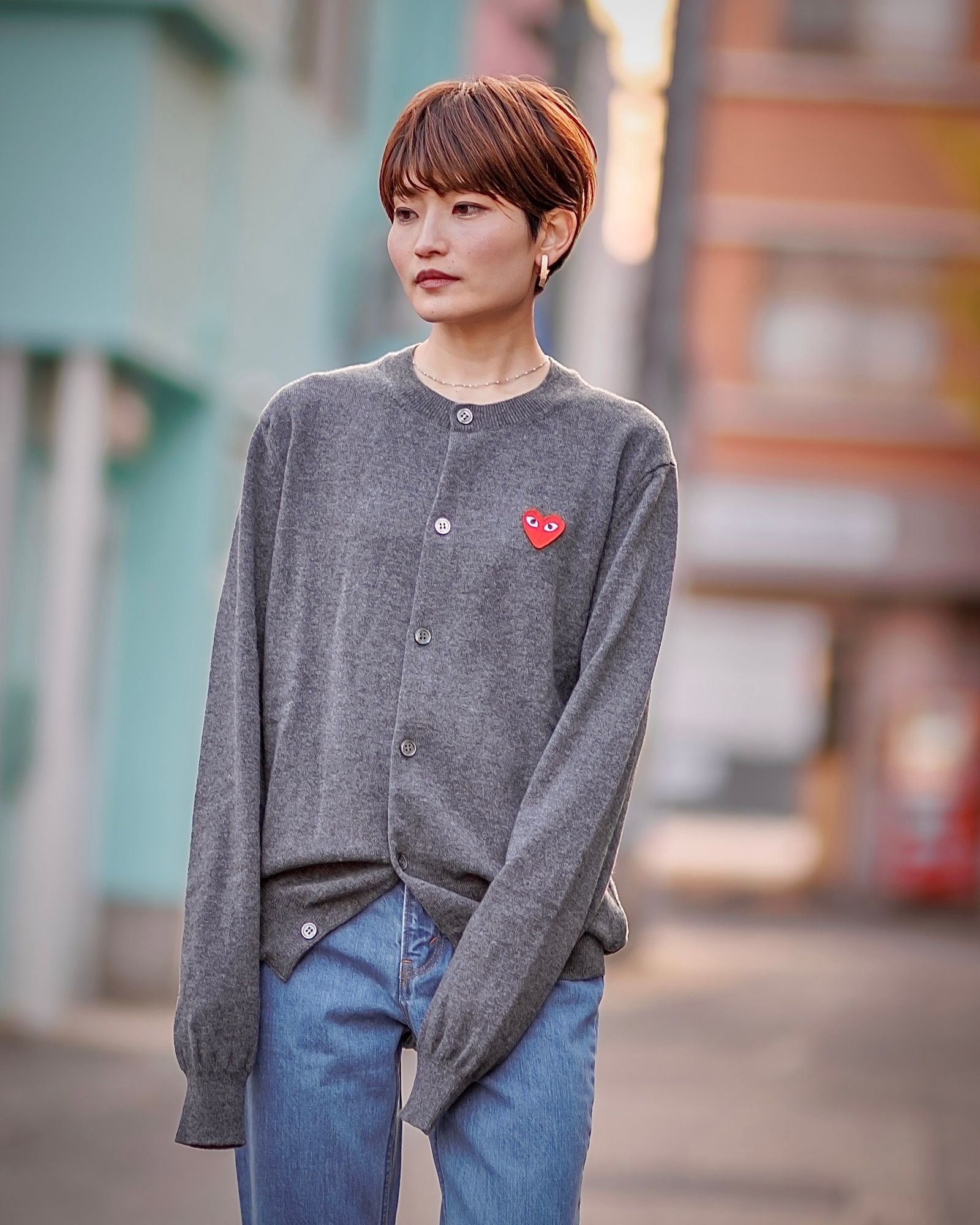 PLAY COMME des GARCONS 新作ROUND NECK CARDIGAN style.2024.12.6