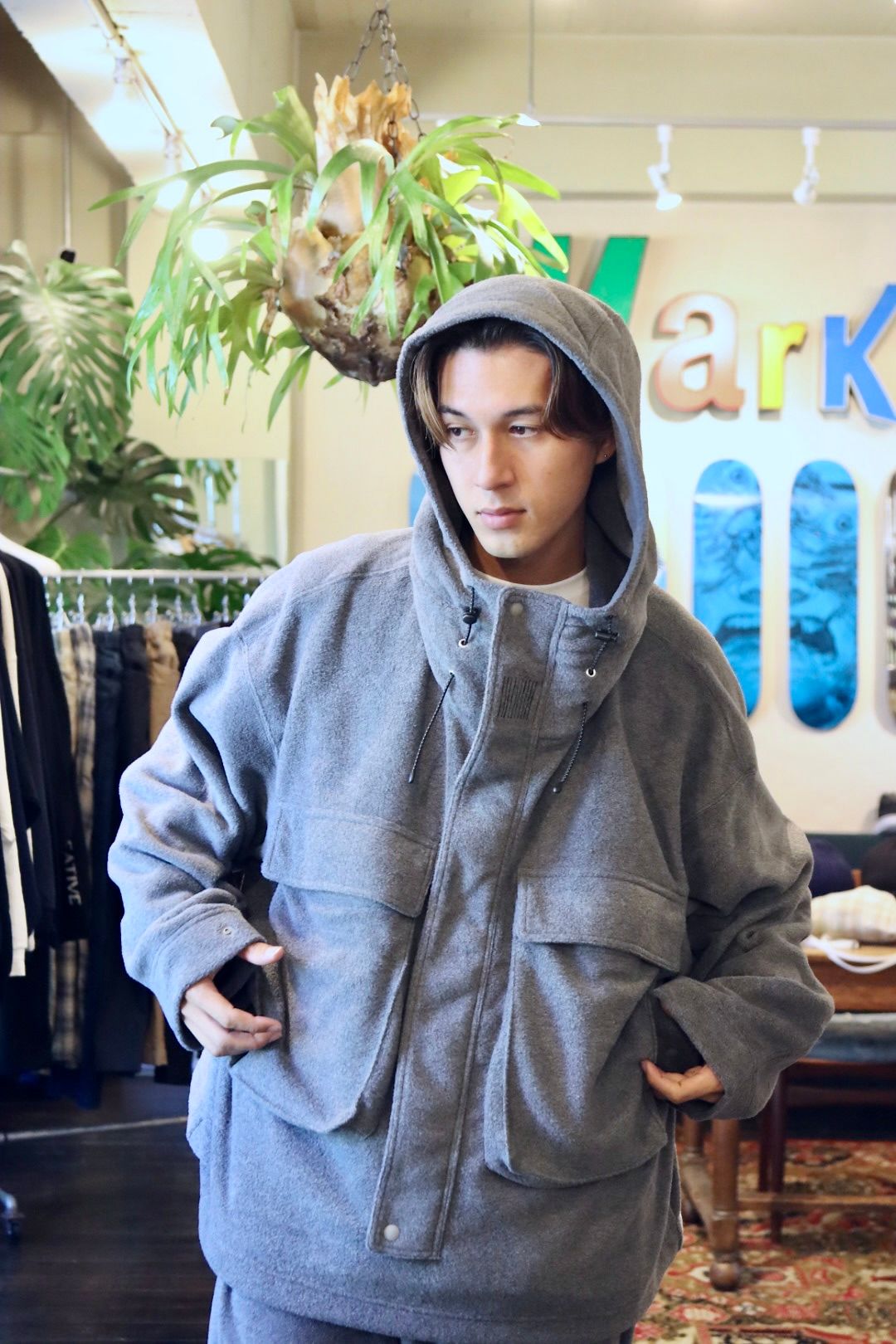 S.F.C 新作FLEECE HOODIE JACKET