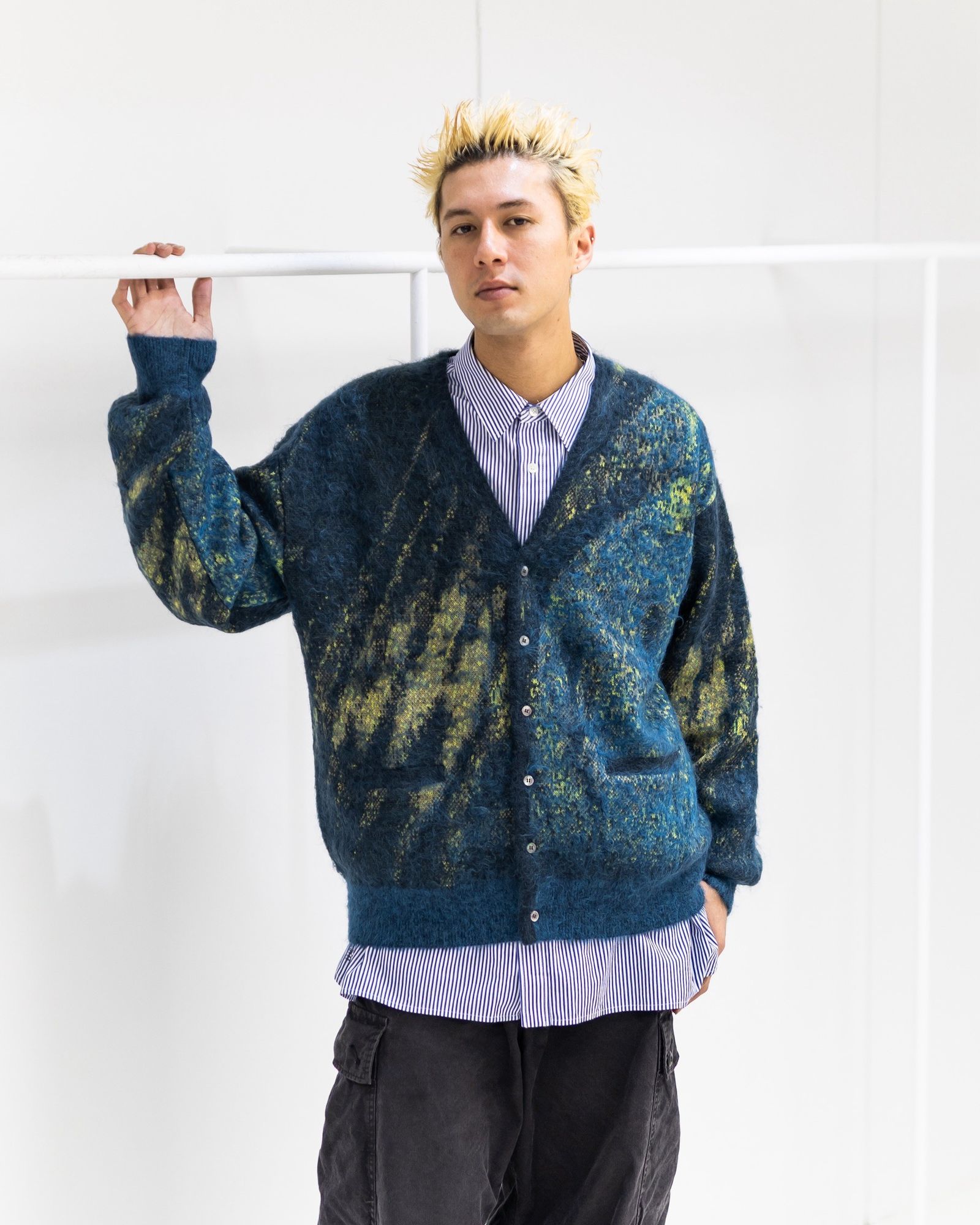 YOKE Abstract Jaquard Mohair Cardigan 11月29日(土)新作発売