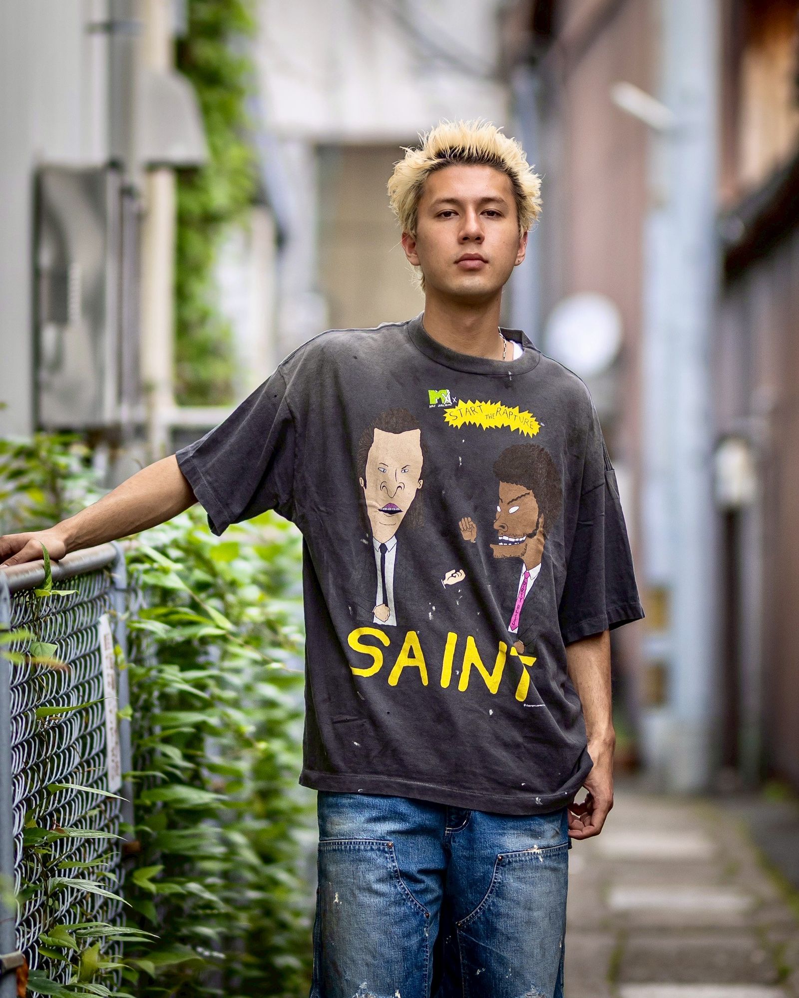 SAINT M×××××× - セントマイケル Tシャツ RAPTURE SS TEE(SM-HR8-0000