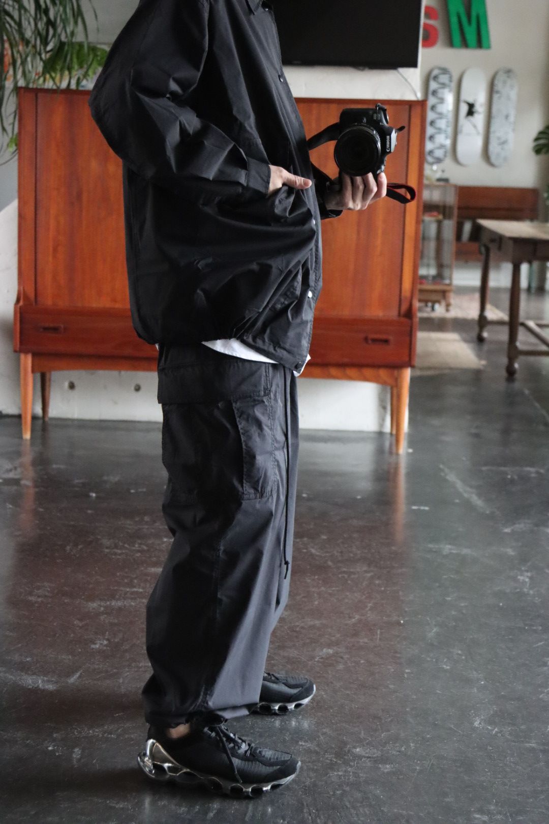 FreshService 22SS SIDE POCKETS STRETCH OVER SHIRT