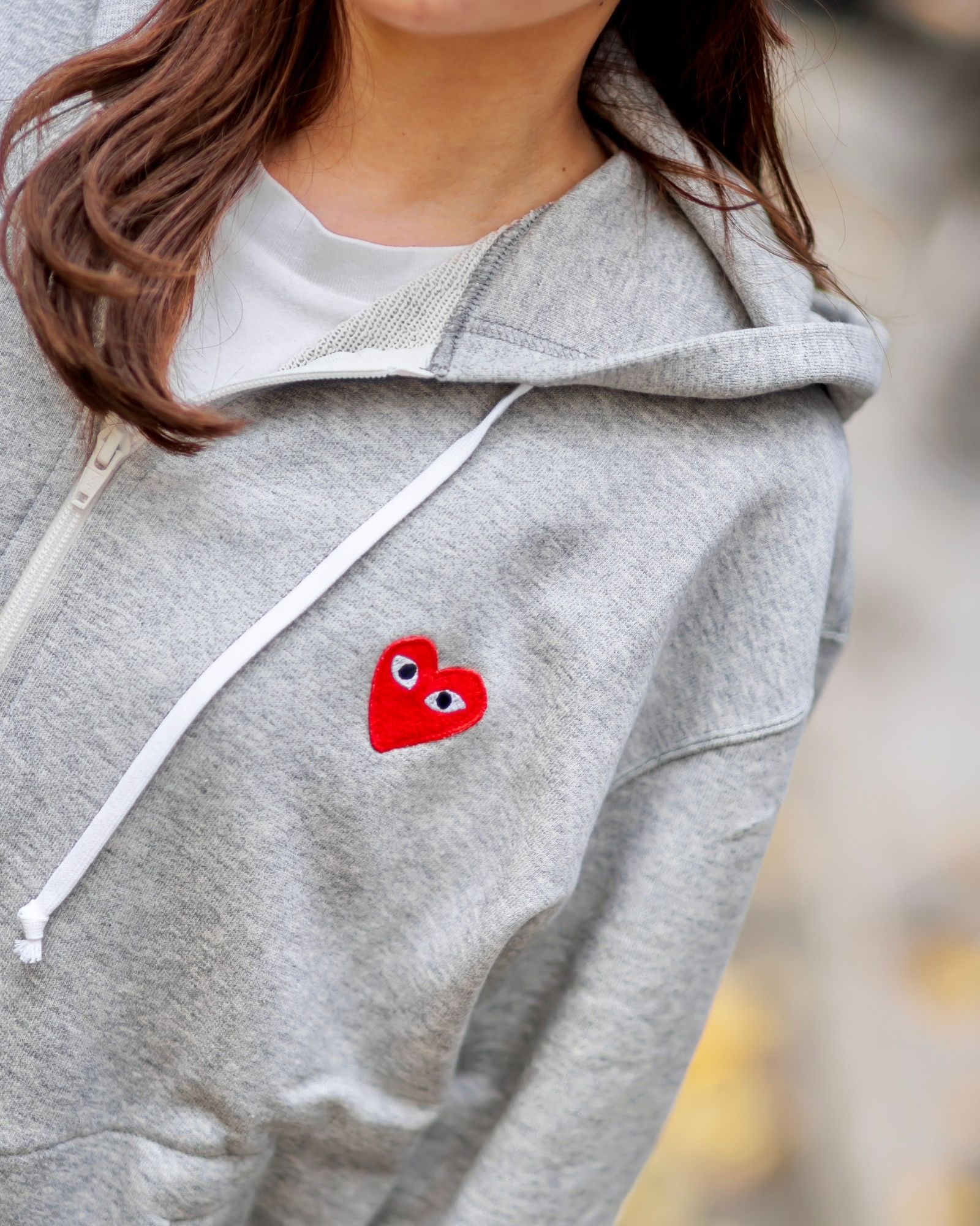 PLAY COMME des GARCONS 新作5ハートスウェットパーカー style.2024.12