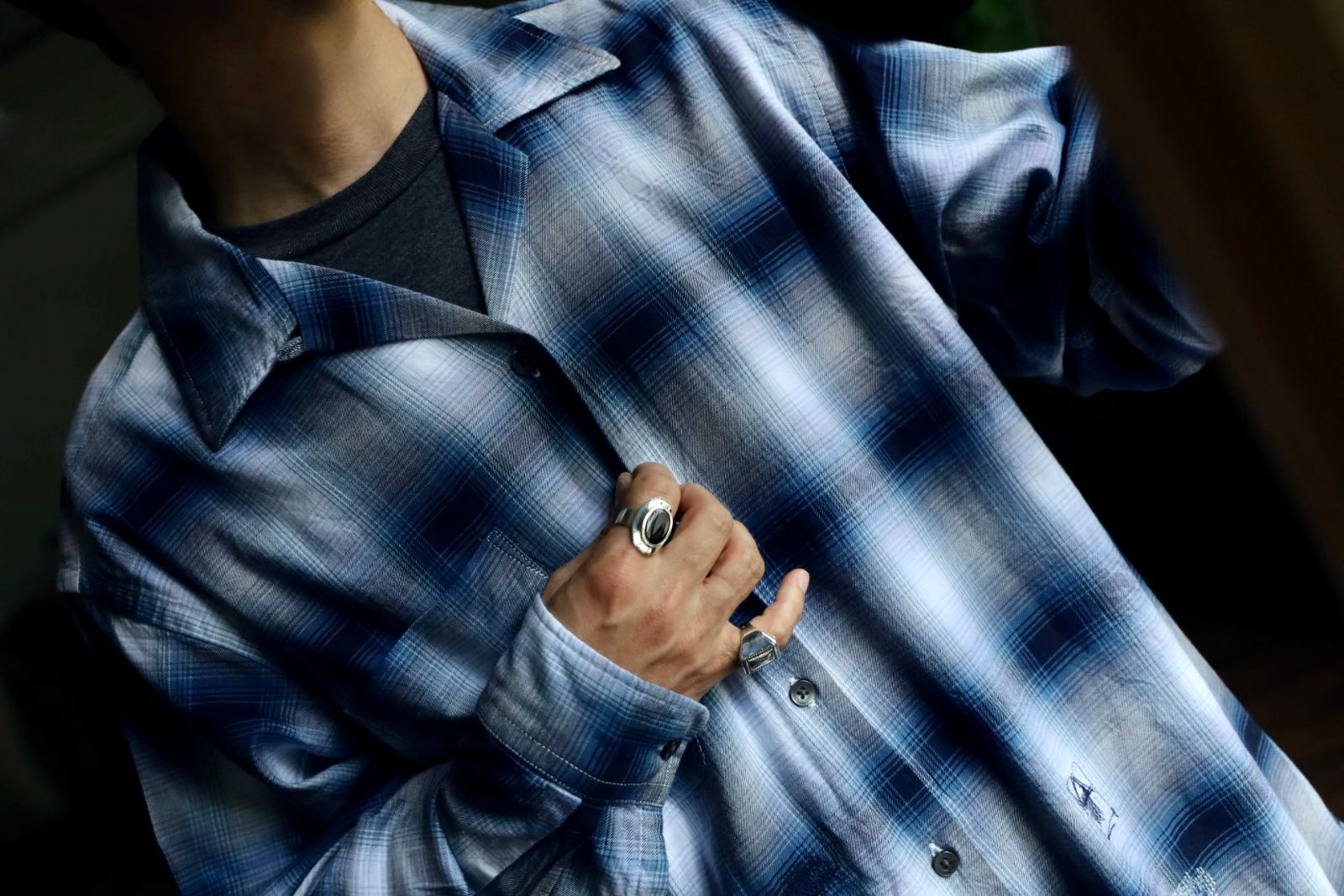 BOWWOW - BOW WOW バウワウ RAYON CHECK SHIRTS REPAIRED(BW242-RCSR