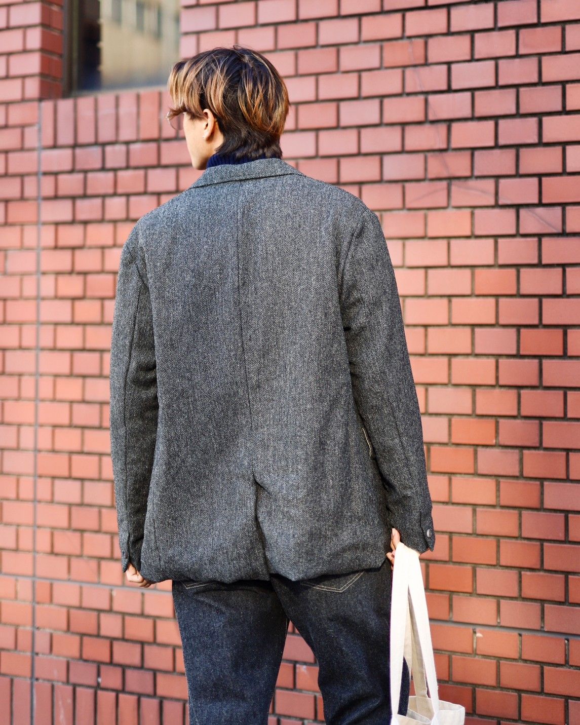 A.PRESSE - アプレッセ Tweed Tailored Jacket(23AAP-01-18H)CHARCOAL