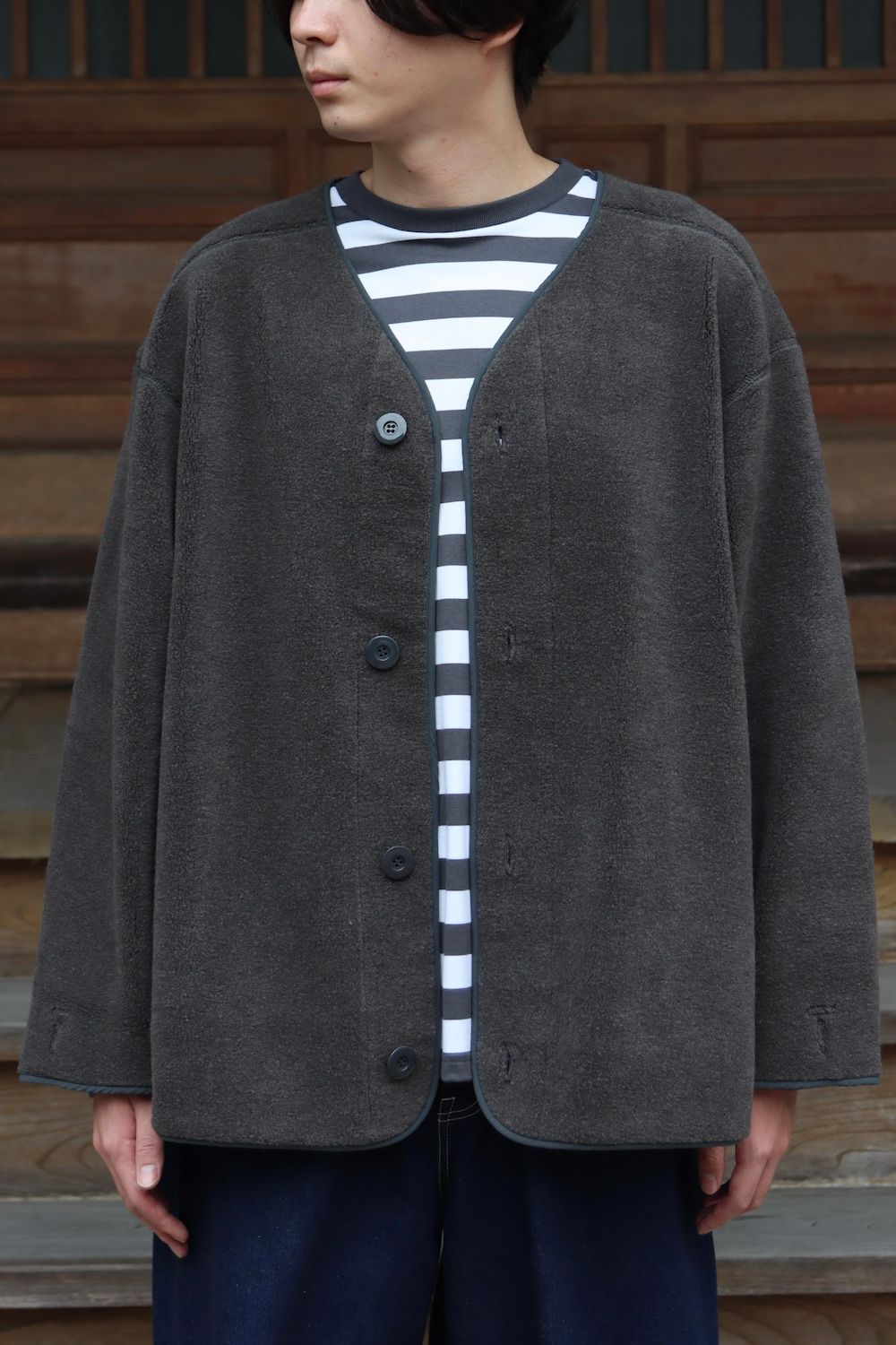 Graphpaper Wool Boa Liner Blouson(GM213-70207) style.2021.9.13