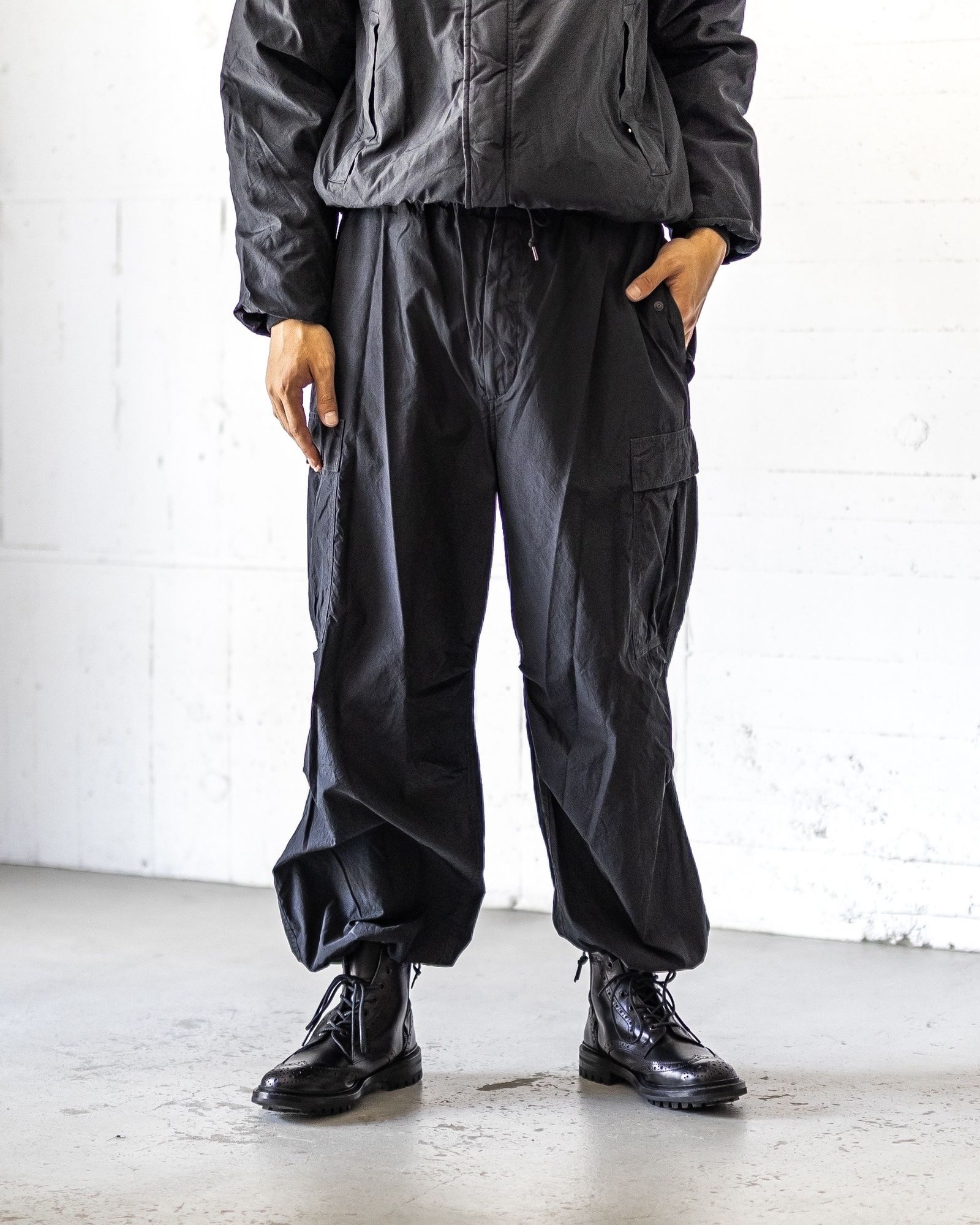 A.PRESSE - アプレッセ 2025 STYLE2 Silk Taffeta M-51 Over Pants