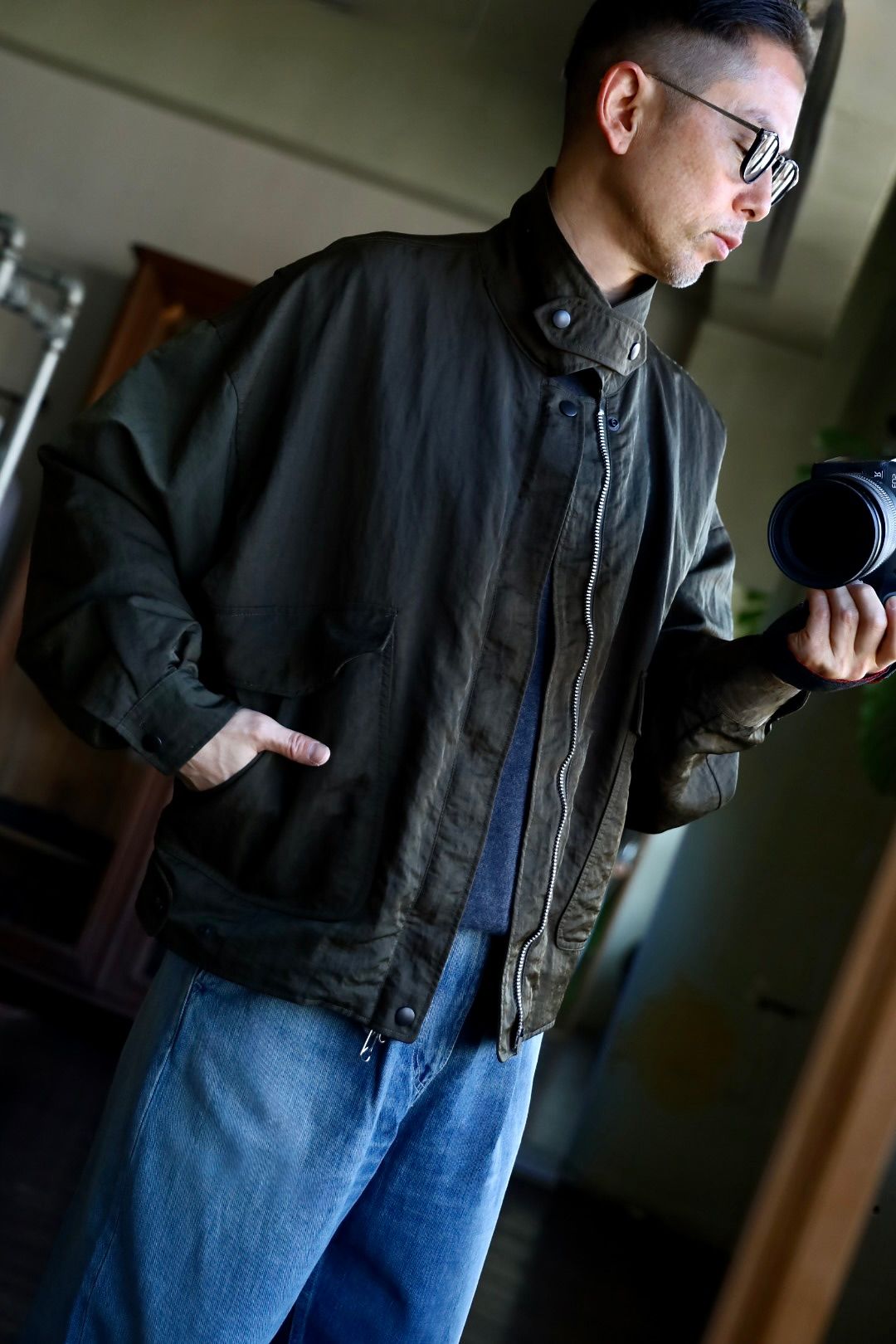 YOKE - ヨーク25SS NYLON BOMBER JACKET(YK25SS0909B)KHAKI☆1月18日