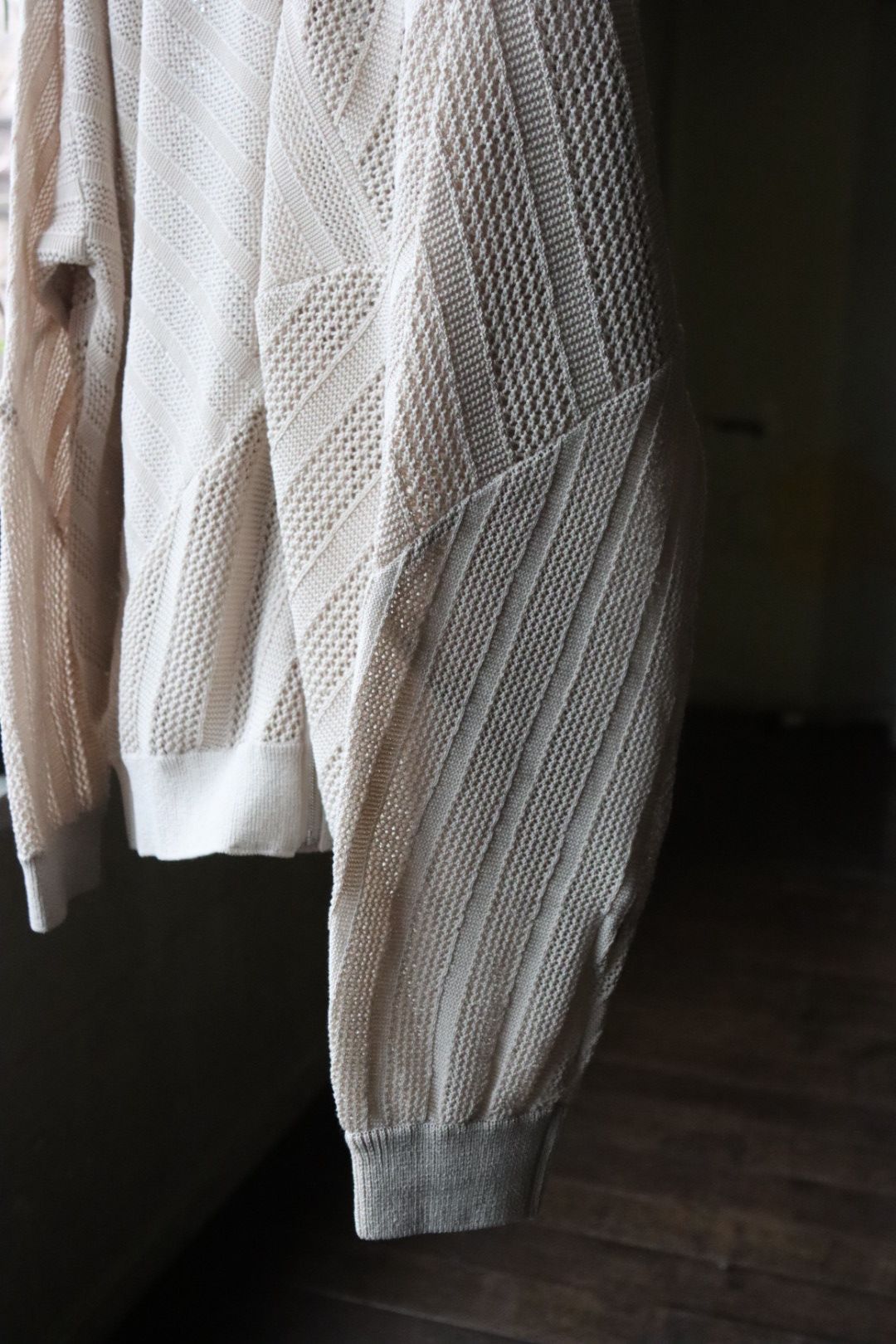 YOKE - ヨーク24SS COTTON MESH STRIPE ZIP-UP CARDIGAN(YK24SS0674S