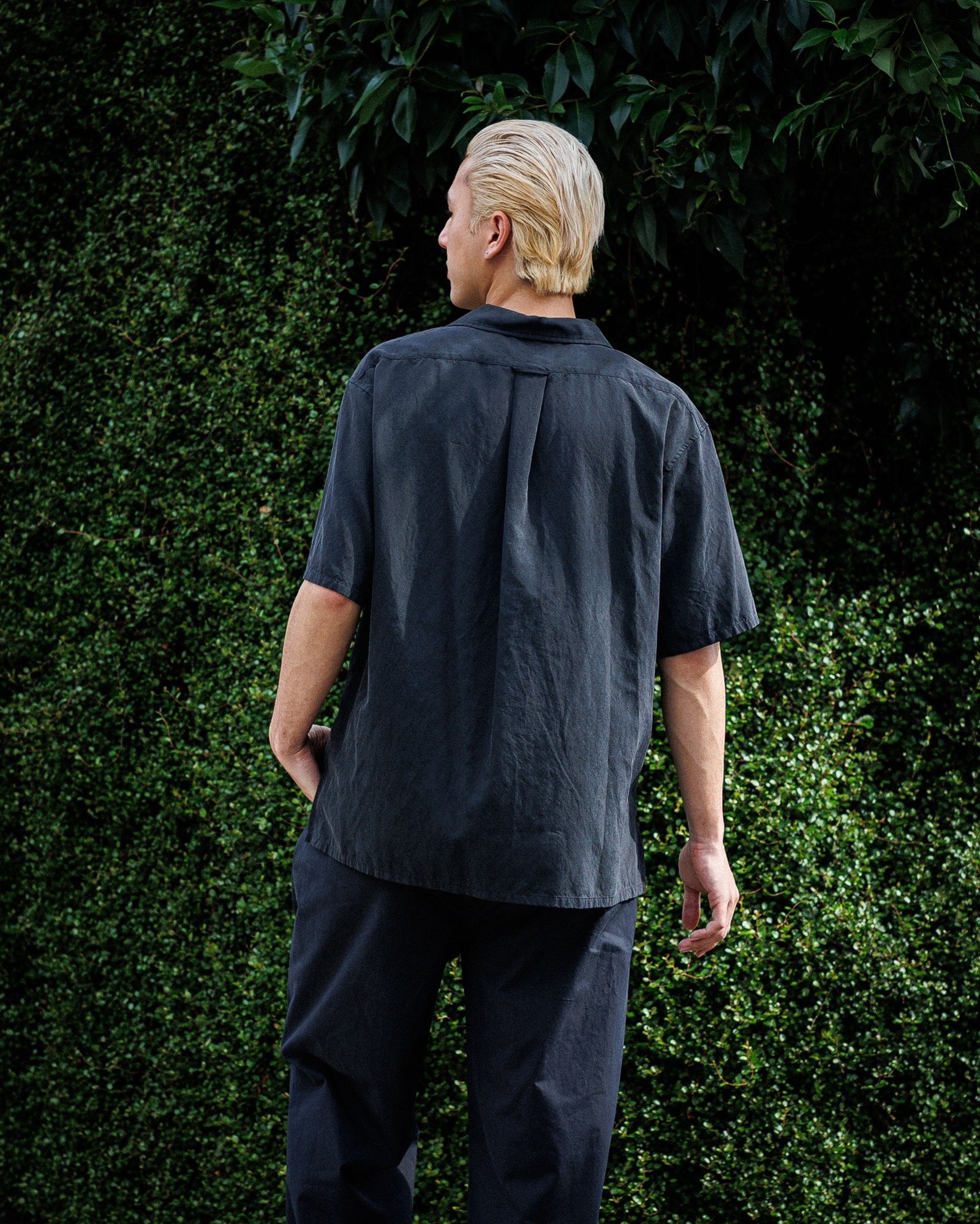 A.PRESSE - アプレッセ 25SS Silk Cotton Open Collar S/S Shirt(25SAP