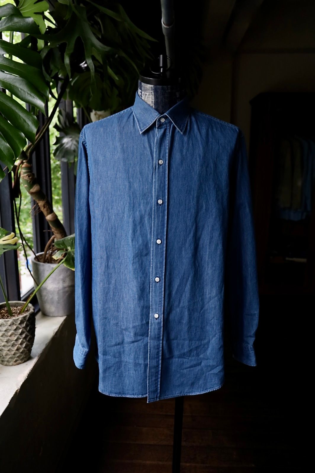 A.PRESSE - アプレッセ24AWデニムシャツ Washed Denim Shirt(24AAP-02