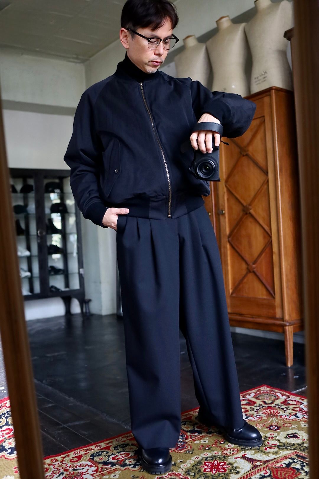 A.PRESSE - アプレッセ 2025 STYLE2 Silk Padding Jacket(25AAP-01-29