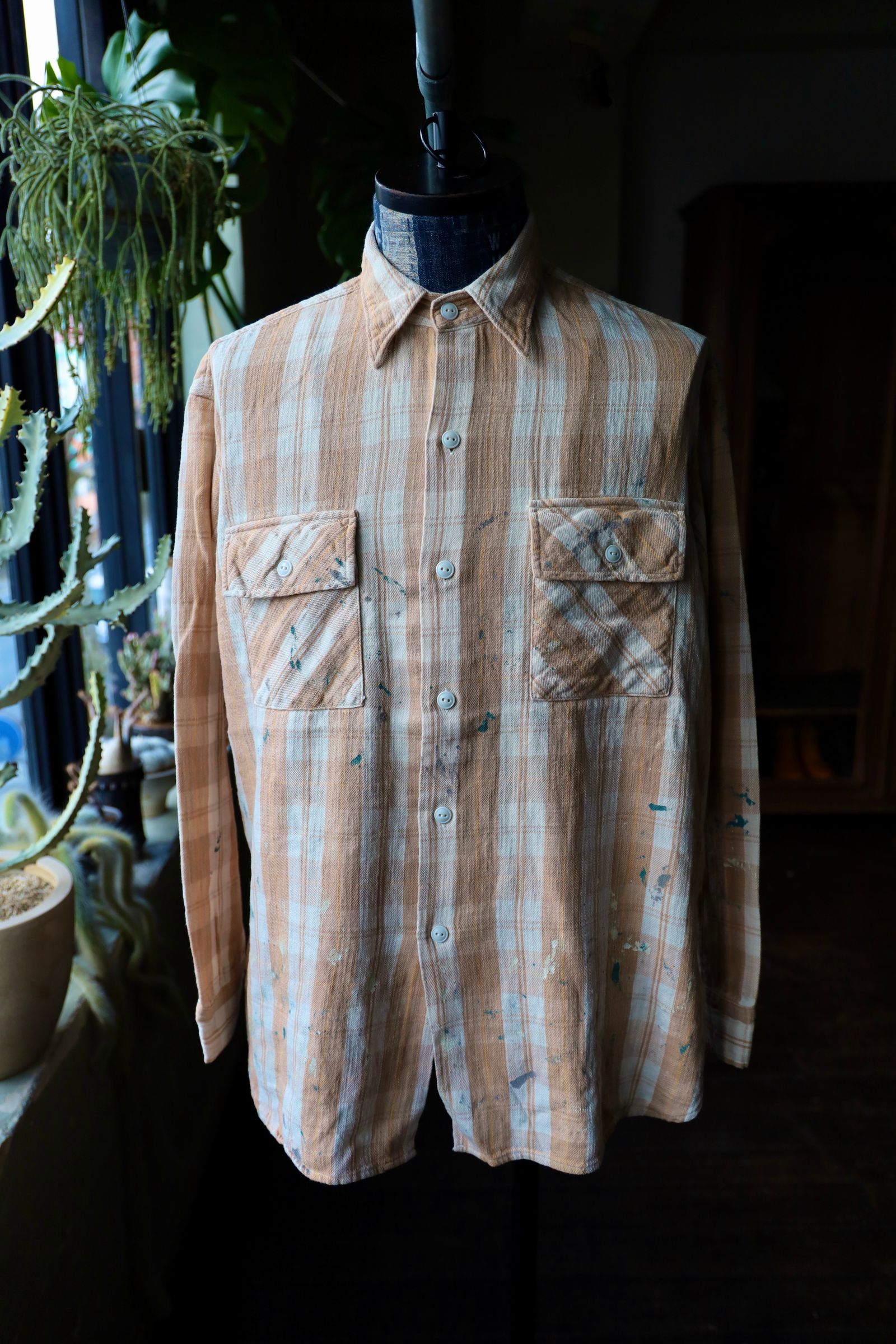 BOWWOW - BOW WOW バウワウ PAINTED PAINTER FLANNEL SHIRT(BW251-PPFS