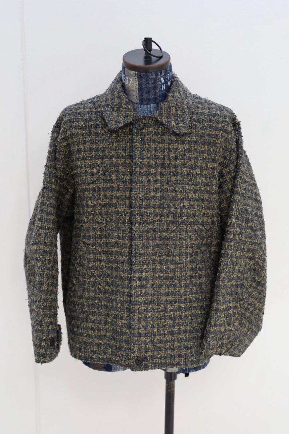 YOKE - ヨーク 25FW Needlepunched Cotton Plaid Drizzler Jacket