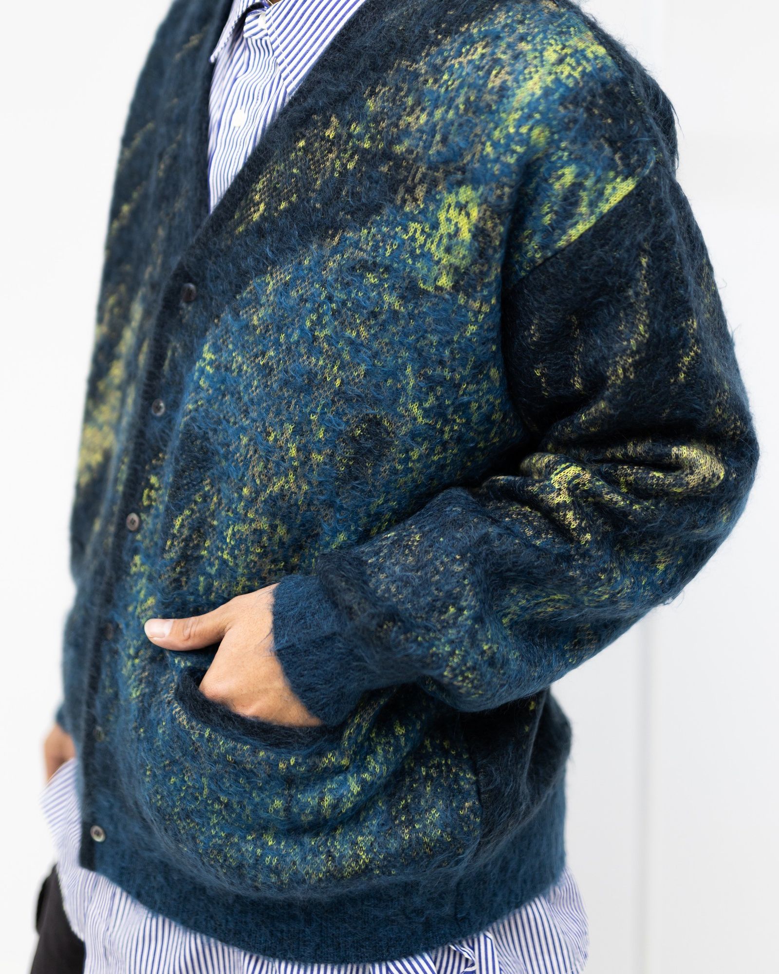 YOKE Abstract Jaquard Mohair Cardigan 11月29日(土)新作発売