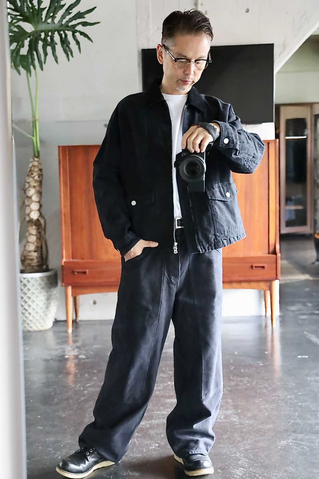 COMME des GARCONS HOMME 綿オックスジャケットスタイル.2025.9.5