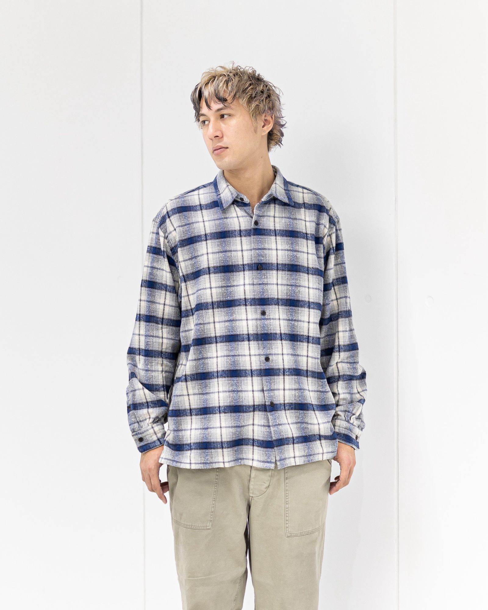 A.PRESSE 新作 Vintage Cotton Silk Nep Twill Check Shirts1月24日(土