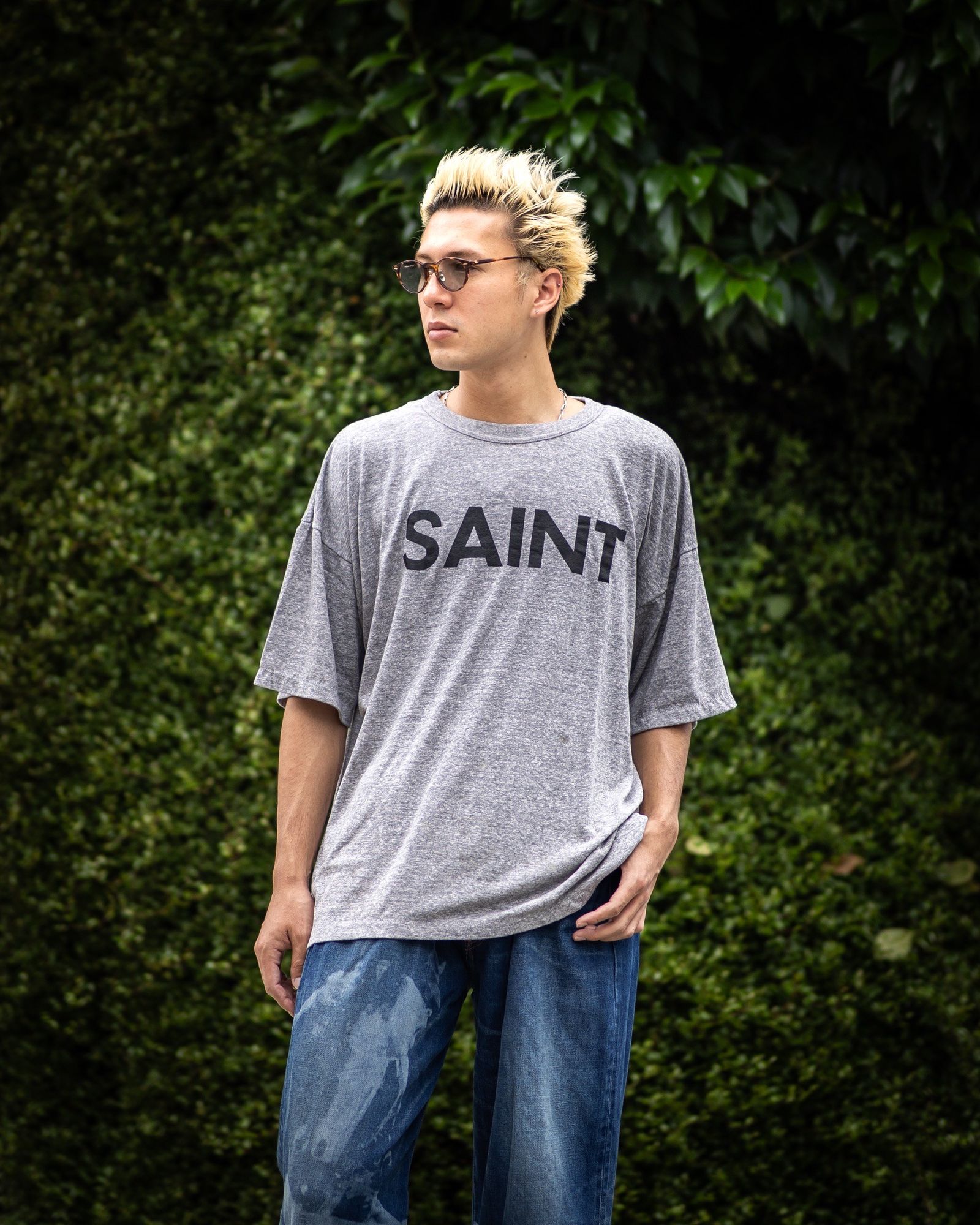 SAINT M×××××× - セントマイケル Tシャツ SAINT SS TEE(SM-HR8-0000