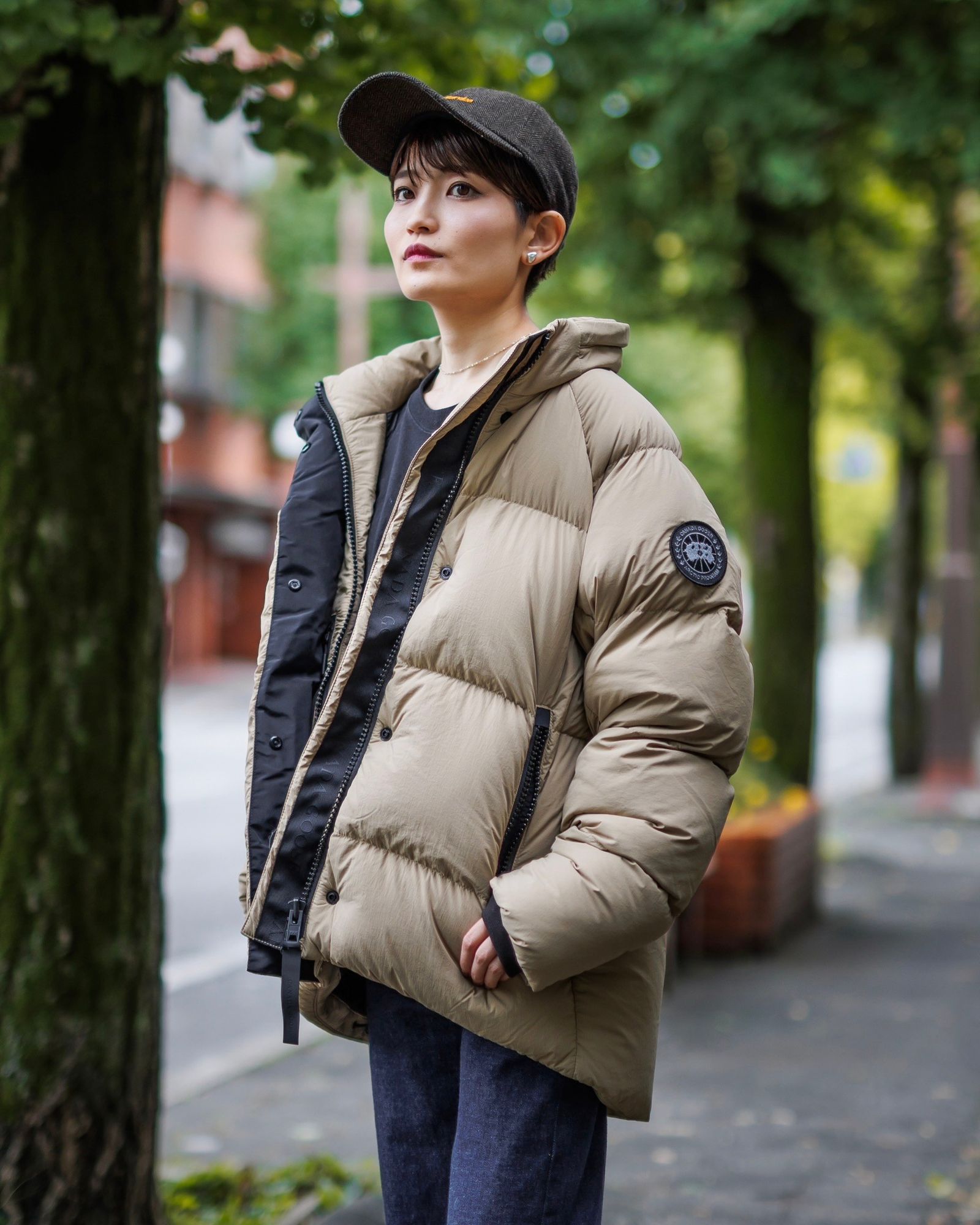 CANADA GOOSE レディース新作Bryden Puffer Black Label style.2024.10