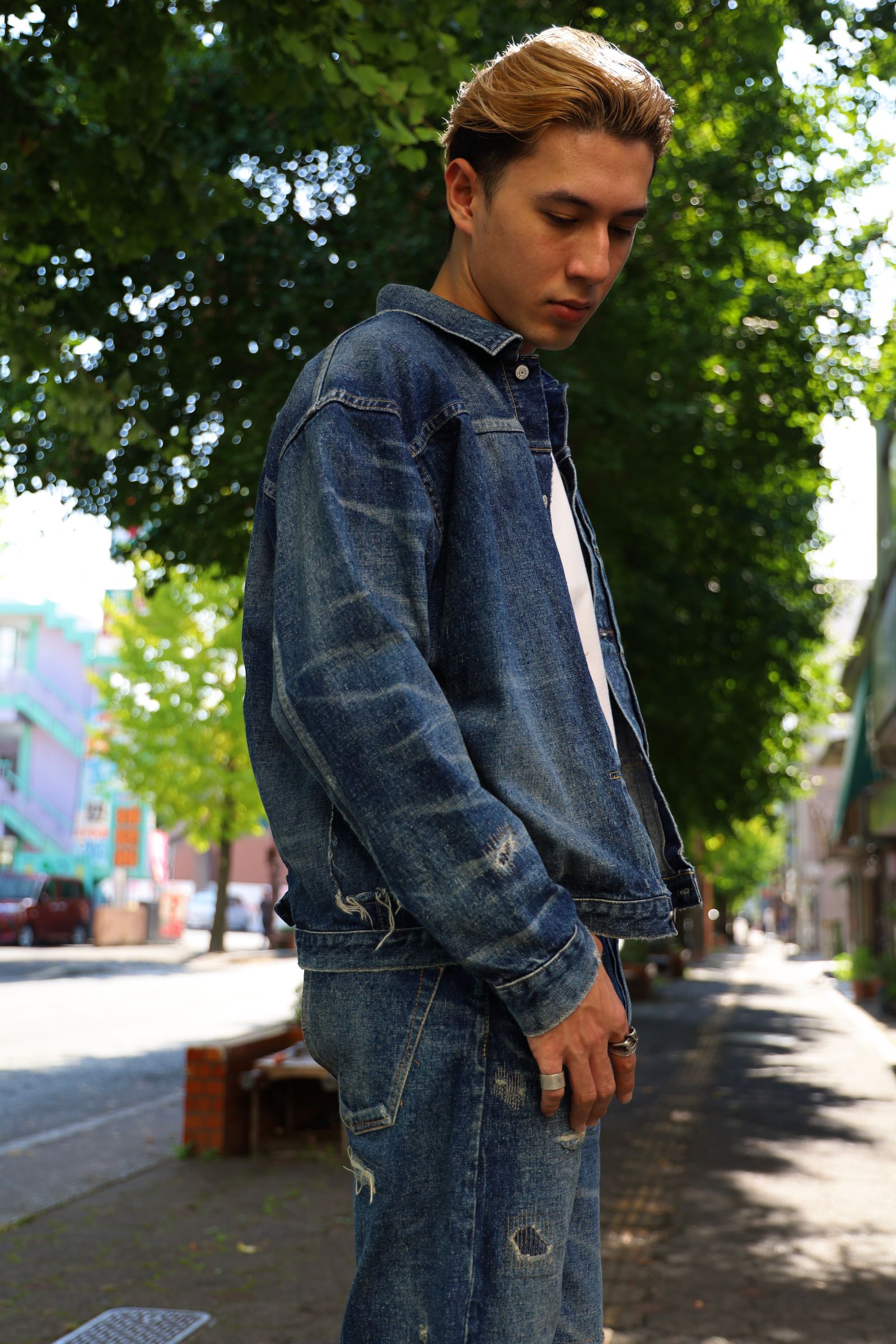 アイジュンヤワタナベマン 24AW New Manual Wネームデニムパンツ(XL