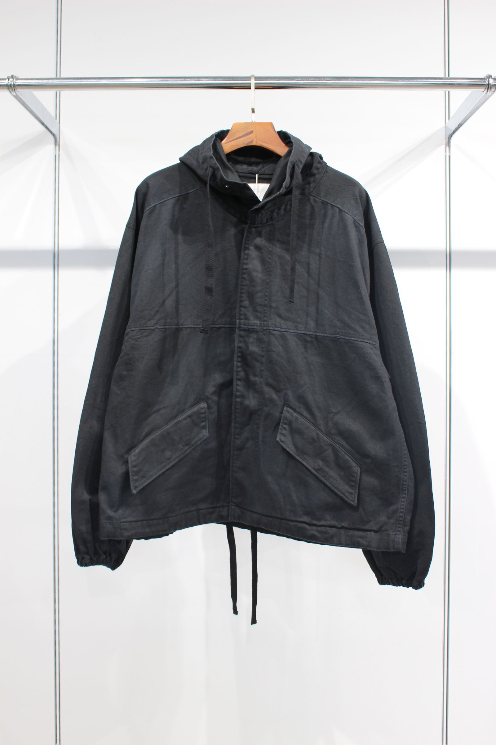 ANCELLM - DRILL HOODIE JACKET | BLACK | ジャケット | NapsNote