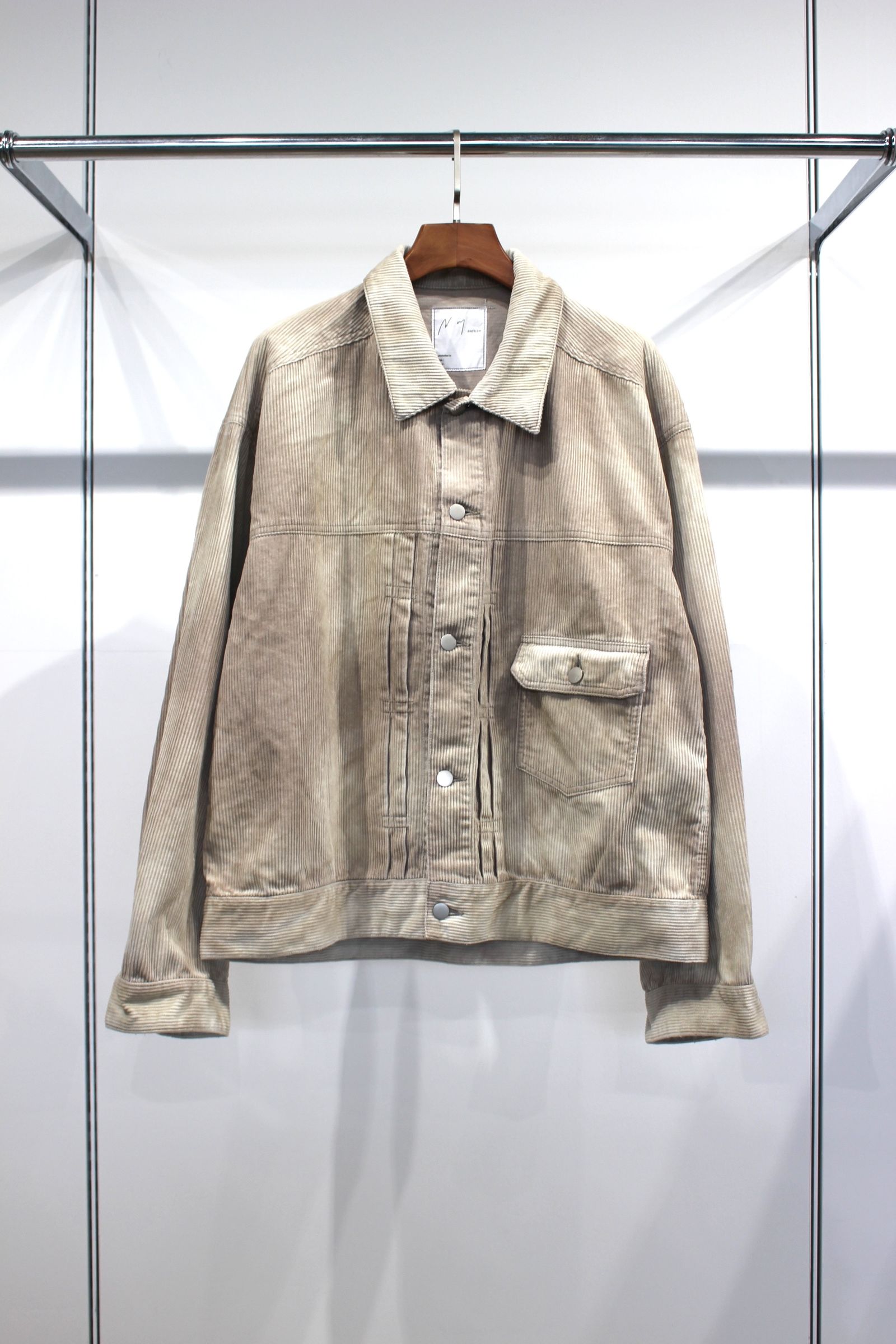 ANCELLM - CORDED VELVETEEN JACKET | GRAY | ジャケット | NapsNote