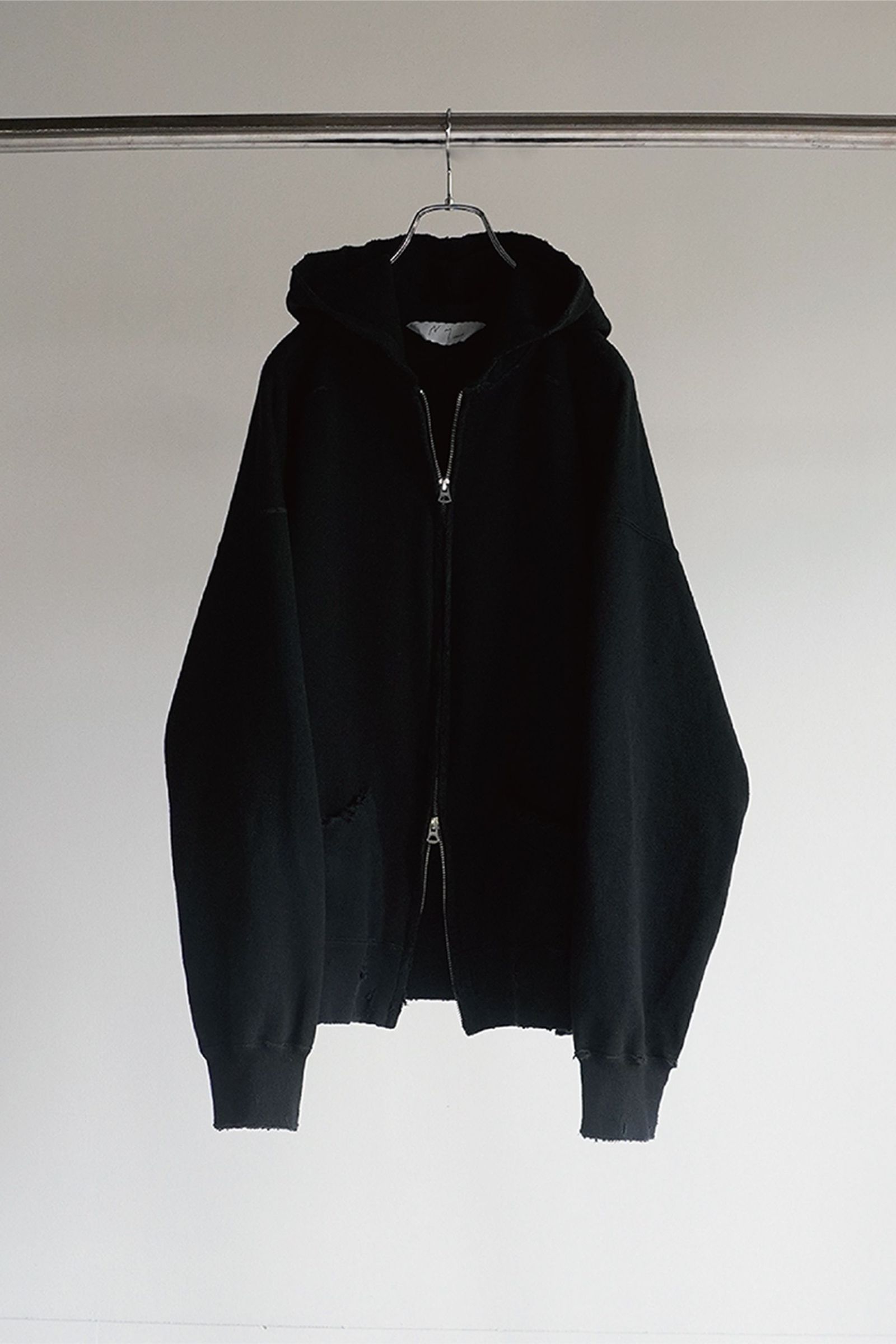 ANCELLM - CRASH ZIP HOODIE | BLACK | パーカー | NapsNote