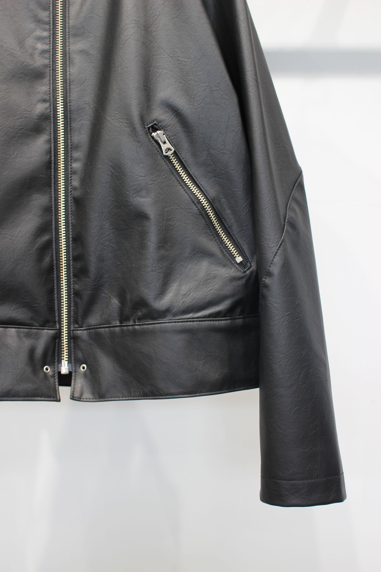 JIEDA - VEGAN LEATHER JACKET | BLACK | ヴィーガンレザージャケット