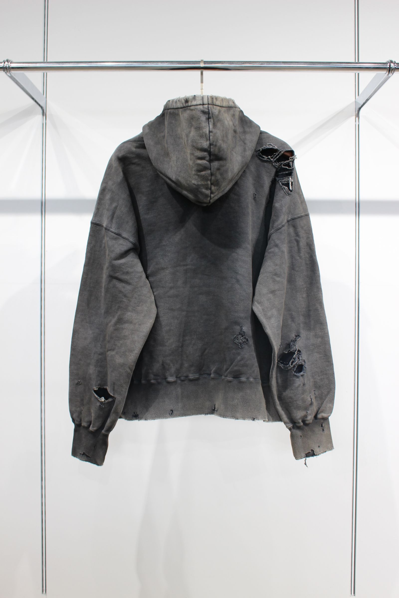 ANCELLM - AGING CRASH HOODIE | BLACK | パーカー | NapsNote