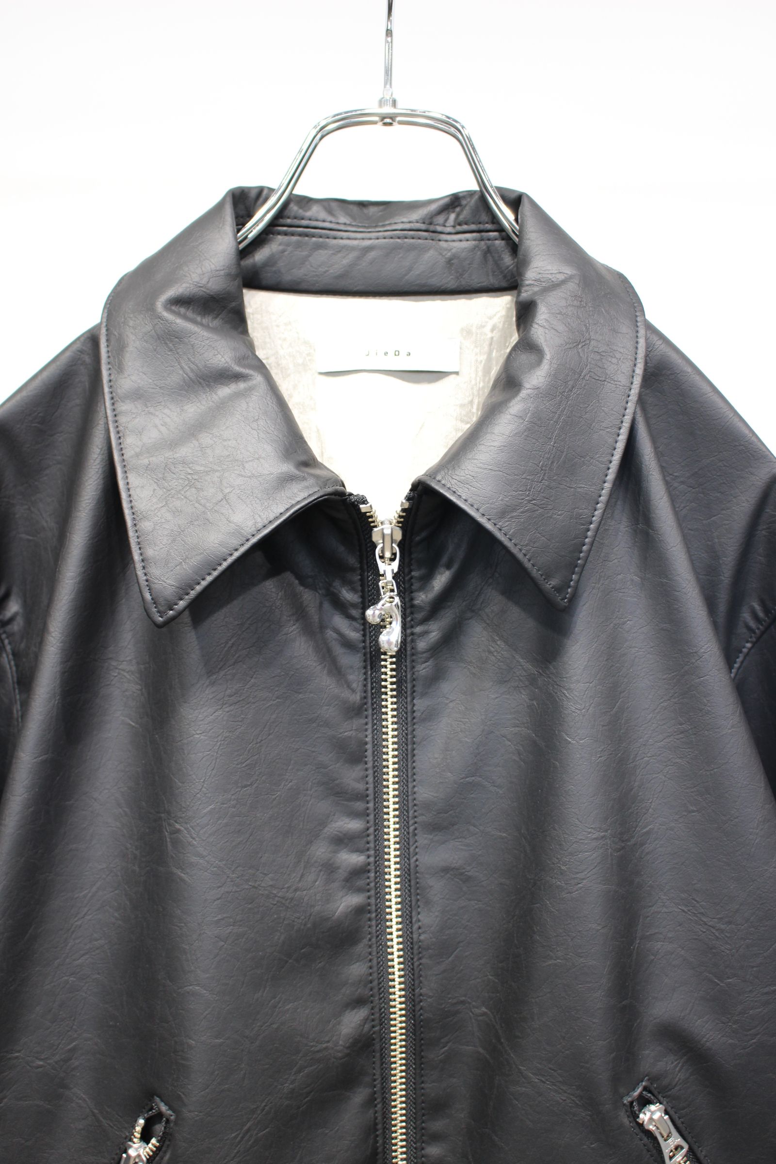 JIEDA - VEGAN LEATHER JACKET | BLACK | ヴィーガンレザージャケット