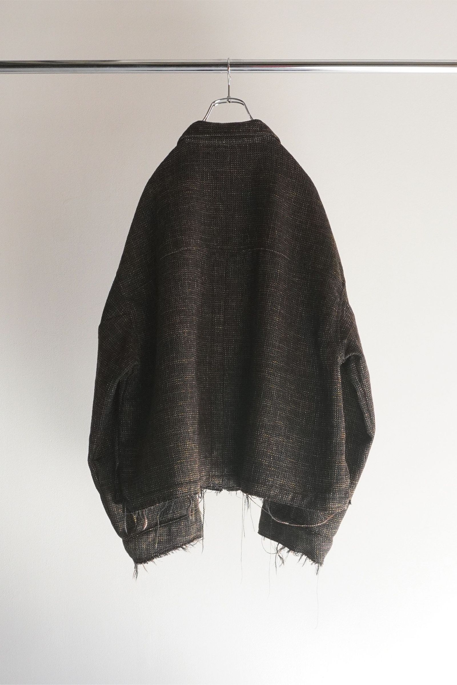 ANCELLM - TWEED ZIP JACKET | BLACK | ジャケット | NapsNote