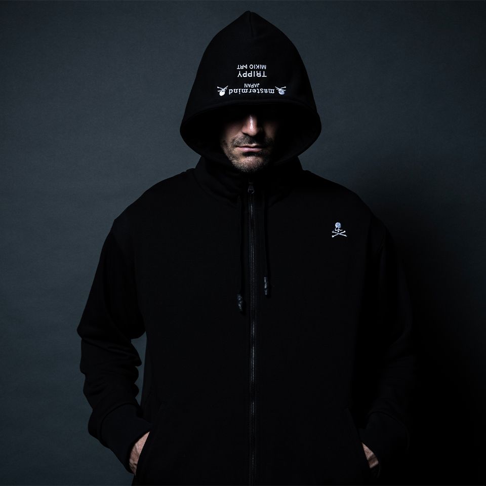 mastermind JAPAN - xTRIPPY ART ZIP PARKA ROCK STARS Black | River