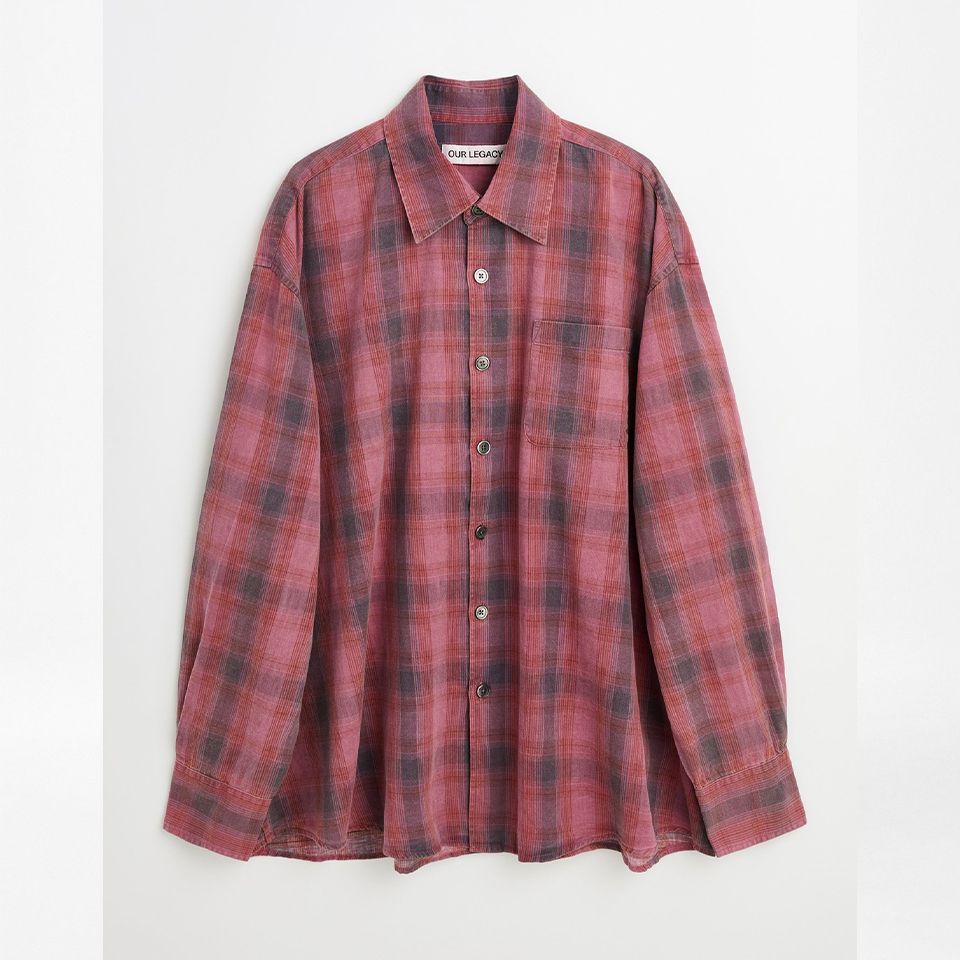 OUR LEGACY - BORROWED SHIRT Idaho Flannel Check | River